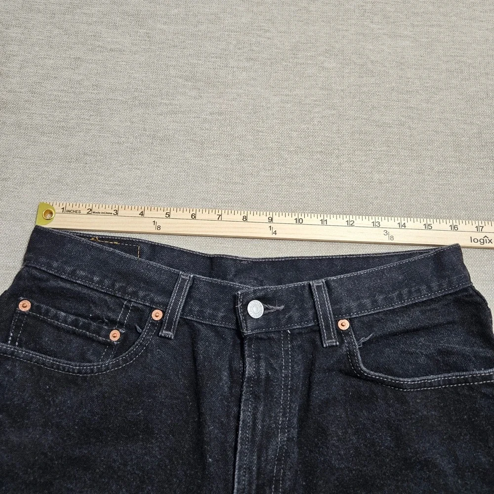 Levis 550 Denim‎ Shorts Mens W33 Black Relaxed Fit Vintage 2003 Cotton